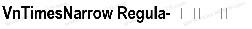 VnTimesNarrow Regula字体转换